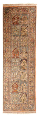 Løber Silketæppe - Kashmir Silk - 310 x 94 cm - flerfarvet