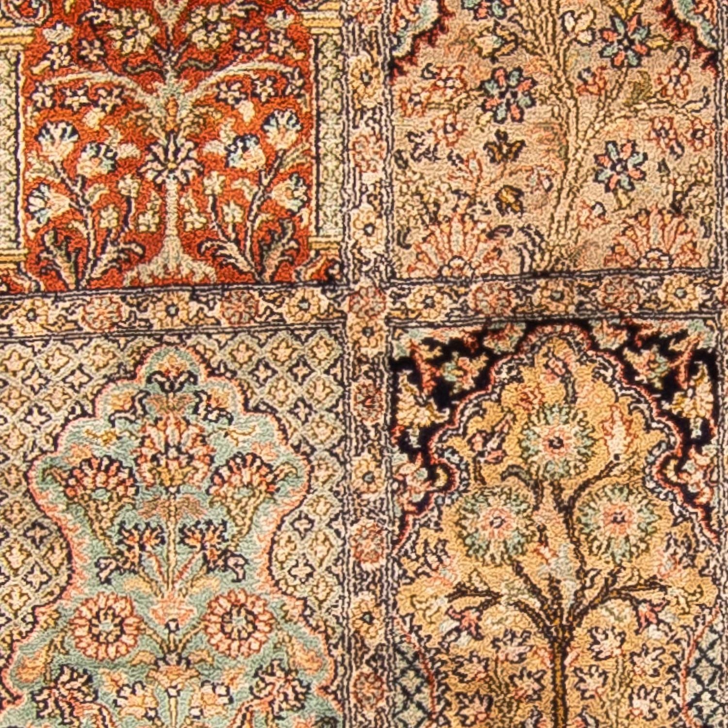 Løber Silketæppe - Kashmir Silk - 310 x 94 cm - flerfarvet