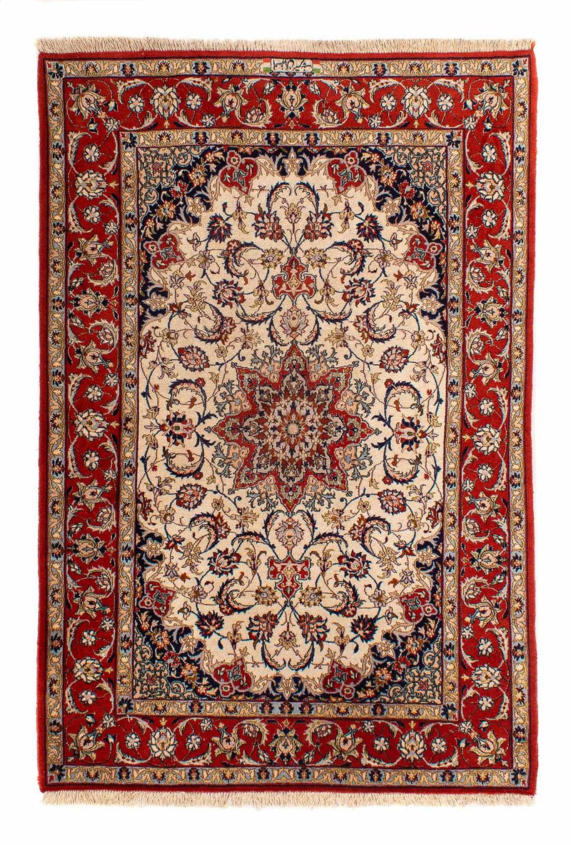 Persisk tæppe - Isfahan - Premium - 166 x 110 cm - beige