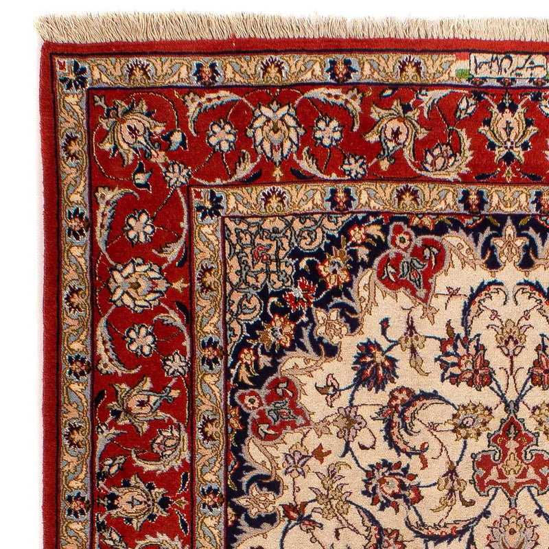 Persisk tæppe - Isfahan - Premium - 166 x 110 cm - beige