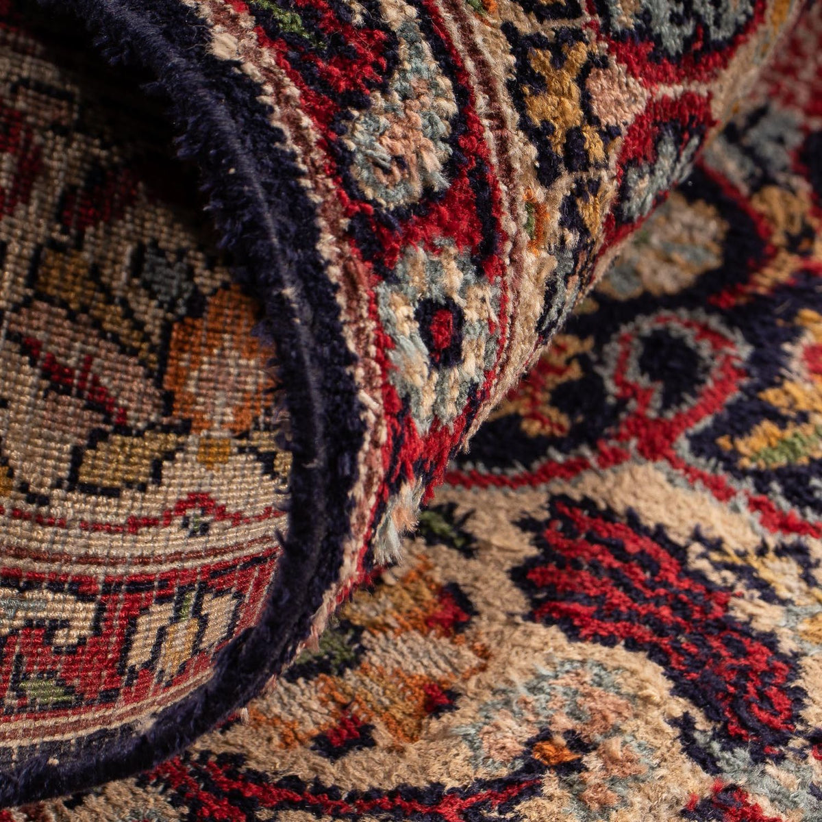 Orientalsk tæppe - Indus - 123 x 81 cm - mørkeblå