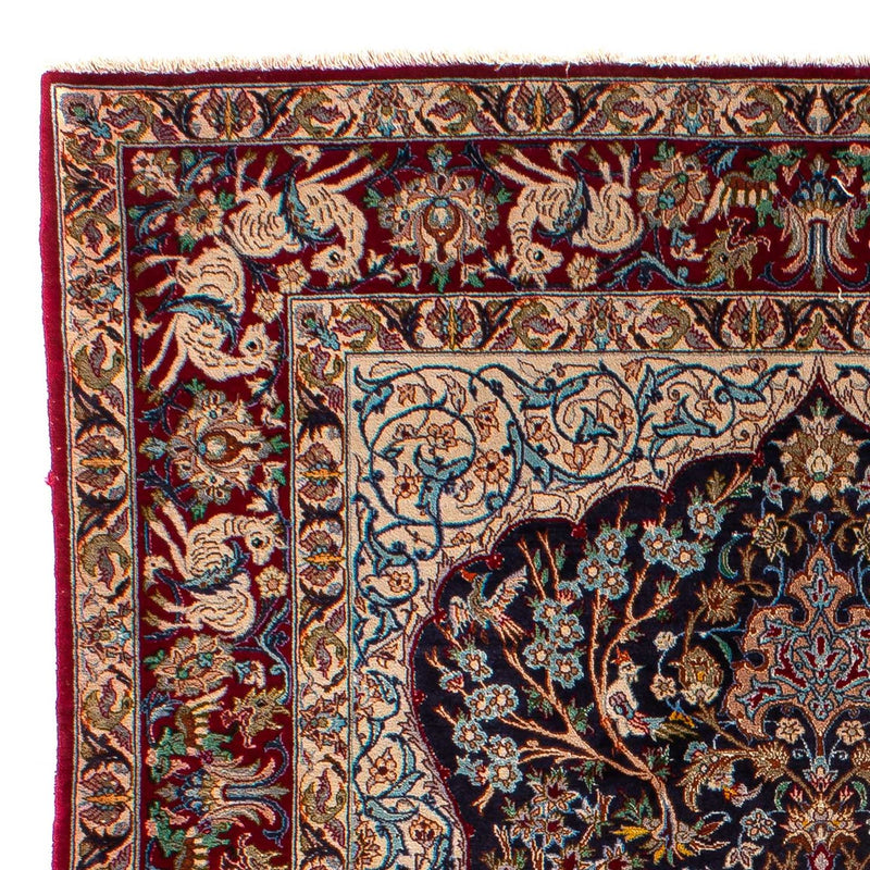 Persisk tæppe - Isfahan - Premium - 173 x 117 cm - mørkeblå