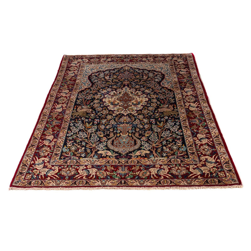 Persisk tæppe - Isfahan - Premium - 173 x 117 cm - mørkeblå