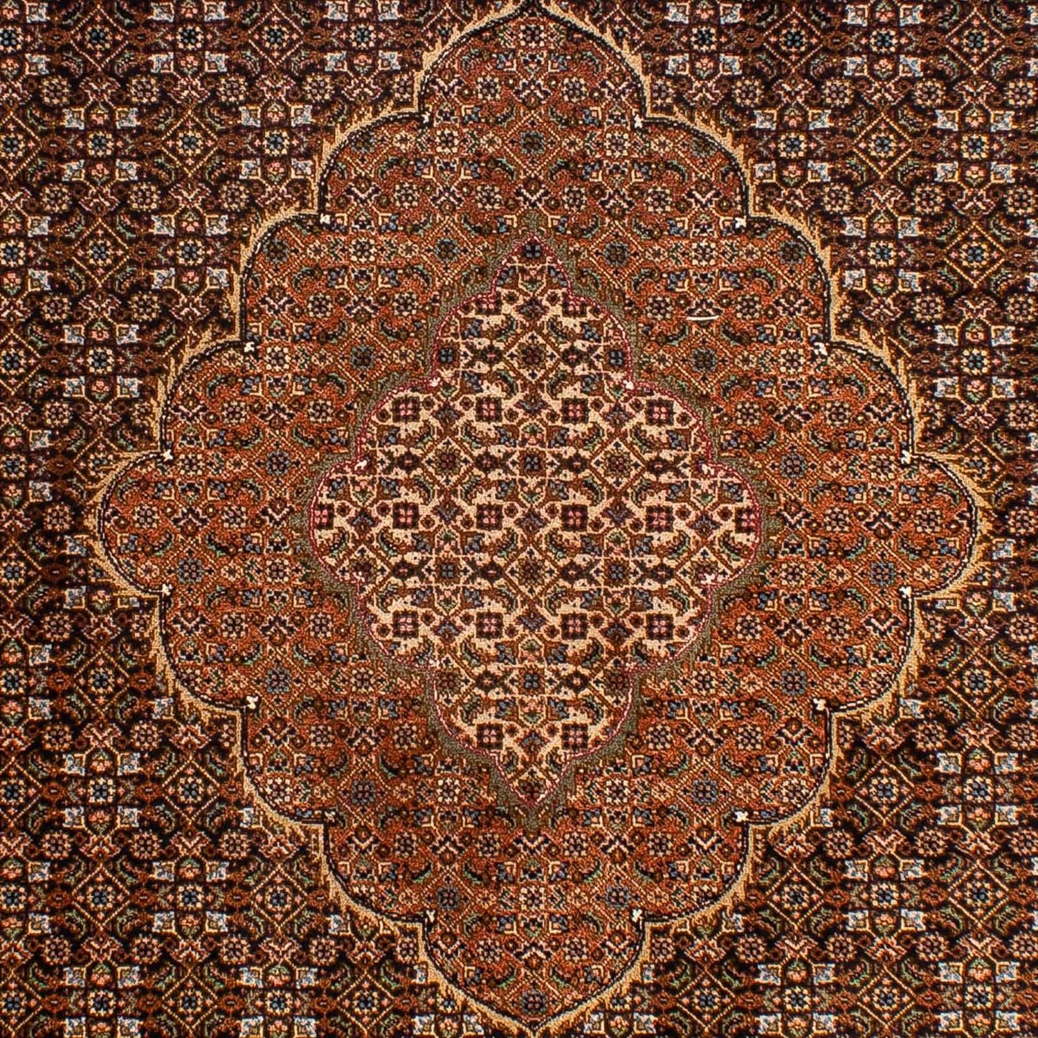 Persisk tæppe - Tabriz - Royal - 202 x 150 cm - brun