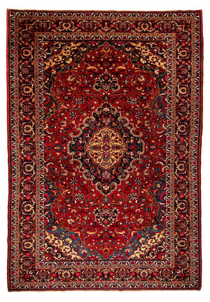 Persisk tæppe - Nomadisk - 335 x 226 cm - mørkerød