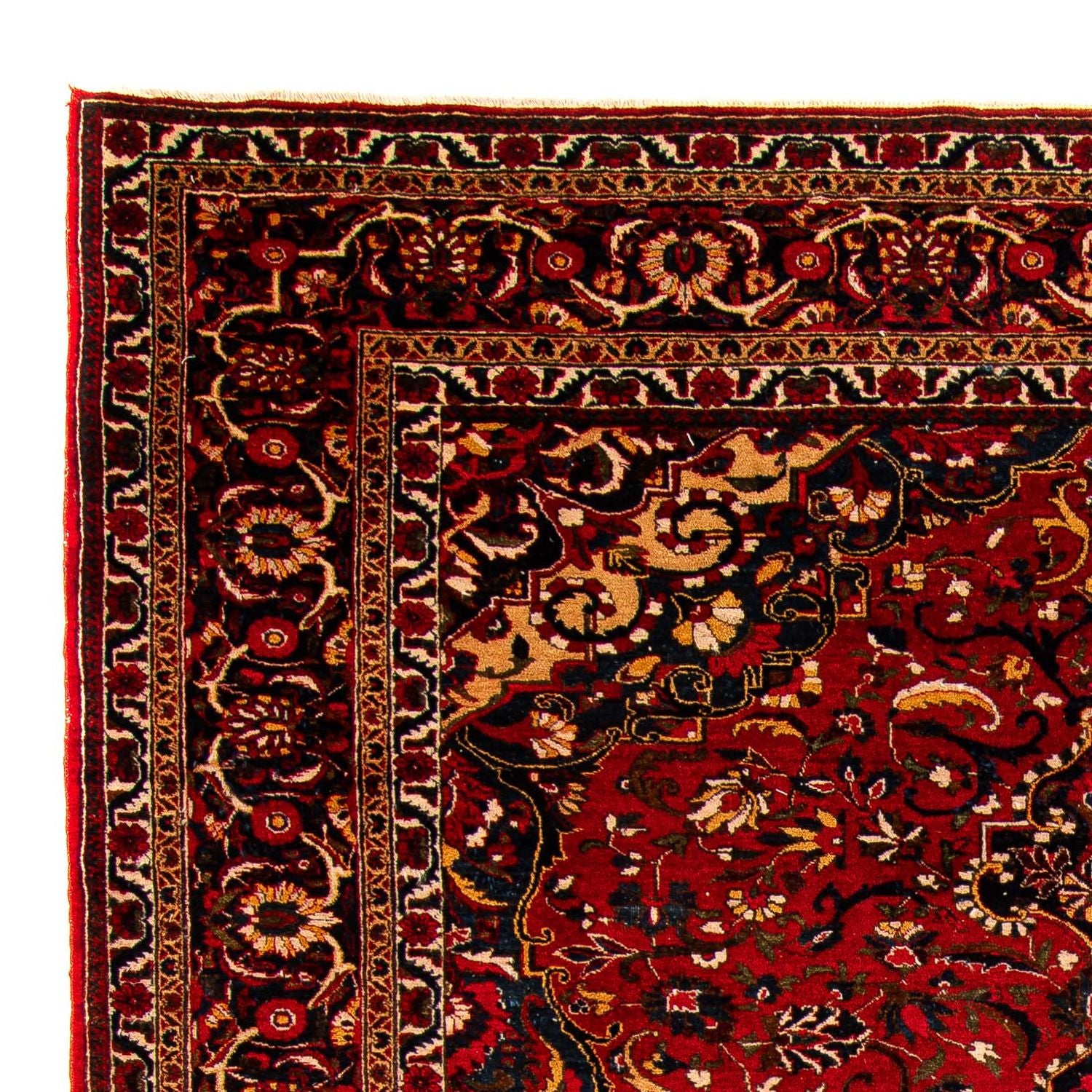 Persisk tæppe - Nomadisk - 335 x 226 cm - mørkerød