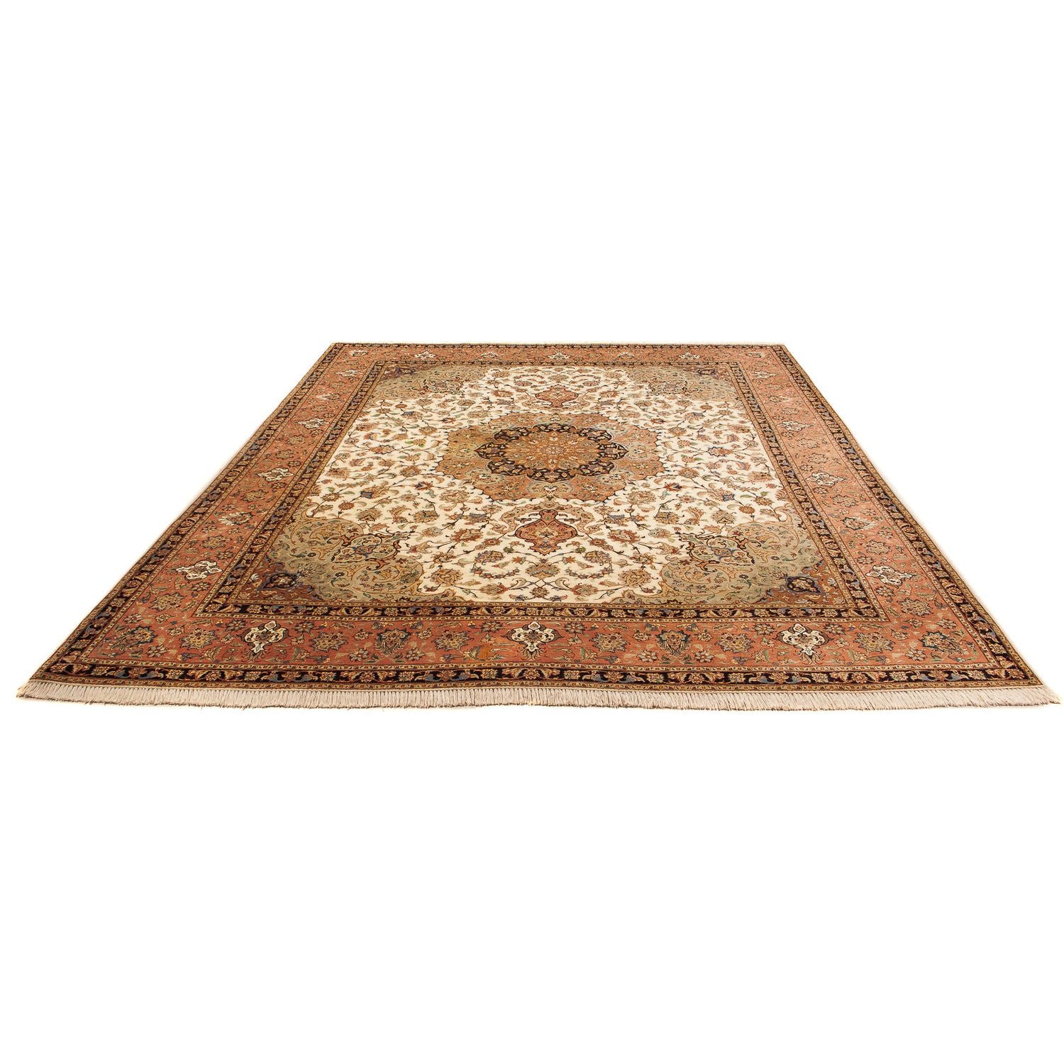 Persisk tæppe - Tabriz - Royal - 300 x 246 cm - beige