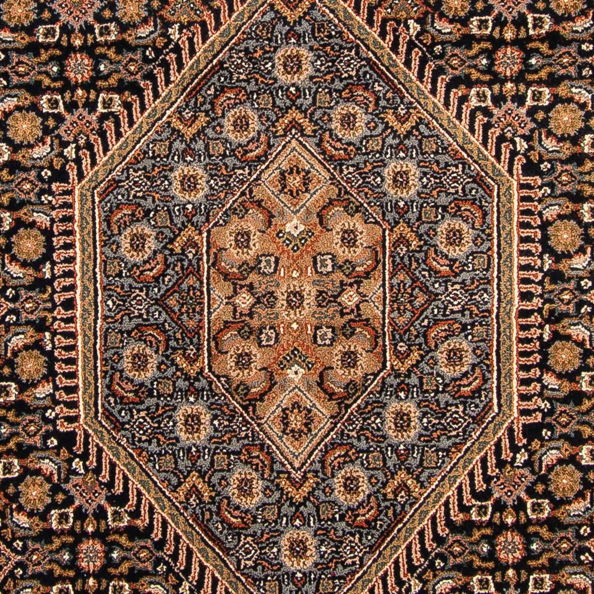 Orientalsk tæppe - Bijar - Indus - 306 x 250 cm - mørkeblå