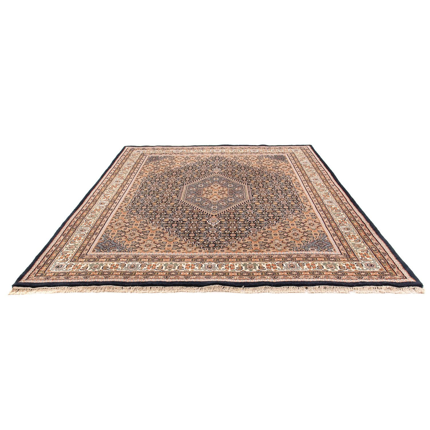 Orientalsk tæppe - Bijar - Indus - 306 x 250 cm - mørkeblå