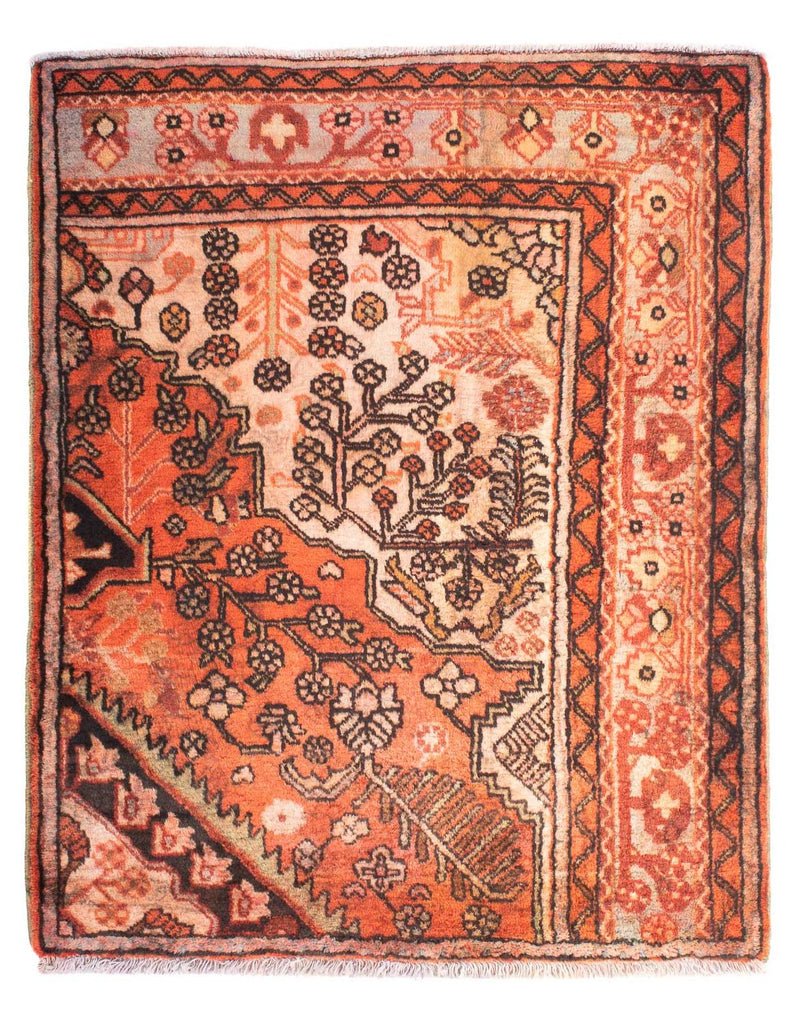 Persisk tæppe - Nomadisk firkantet  - 114 x 96 cm - flerfarvet