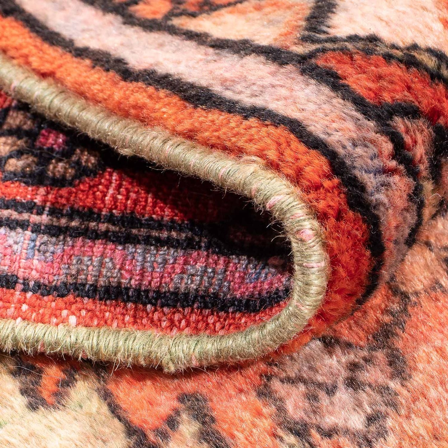 Persisk tæppe - Nomadisk firkantet  - 114 x 96 cm - flerfarvet