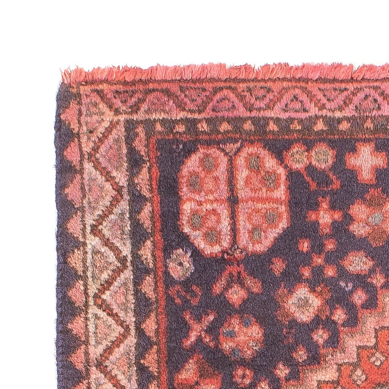 Persisk tæppe - Nomadisk - 97 x 56 cm - lysrød