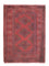 Turkaman-tæppe - 84 x 66 cm - mørkerød