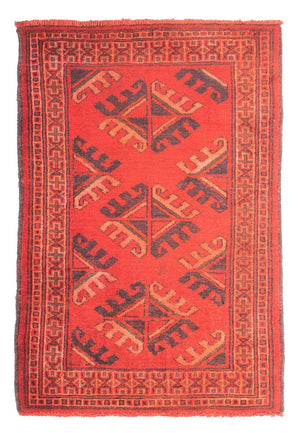 Pakistan Tæppe - 92 x 63 cm - rød