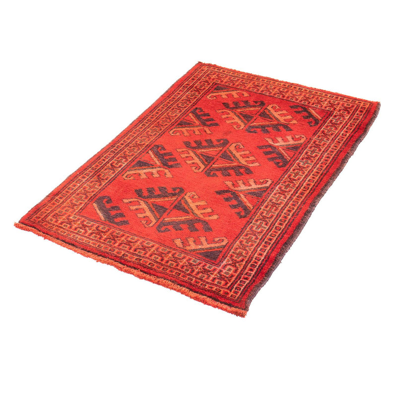 Pakistan Tæppe - 92 x 63 cm - rød