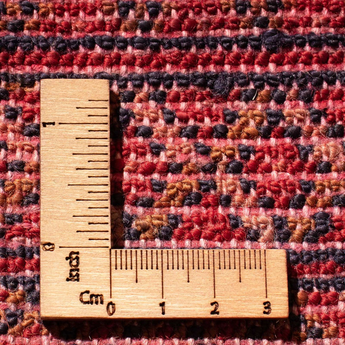 Pakistan Tæppe - 86 x 60 cm - mørkerød