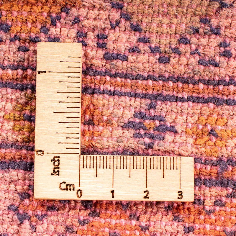 Turkaman-tæppe - 80 x 67 cm - lysrød