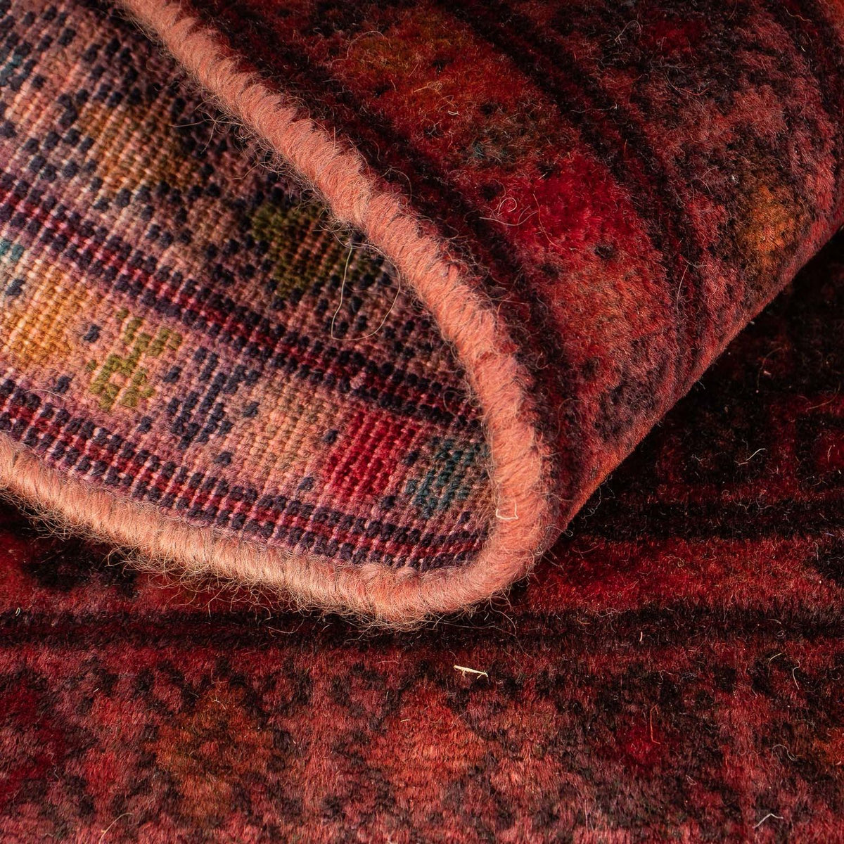 Pakistan Tæppe - 76 x 56 cm - lysrød