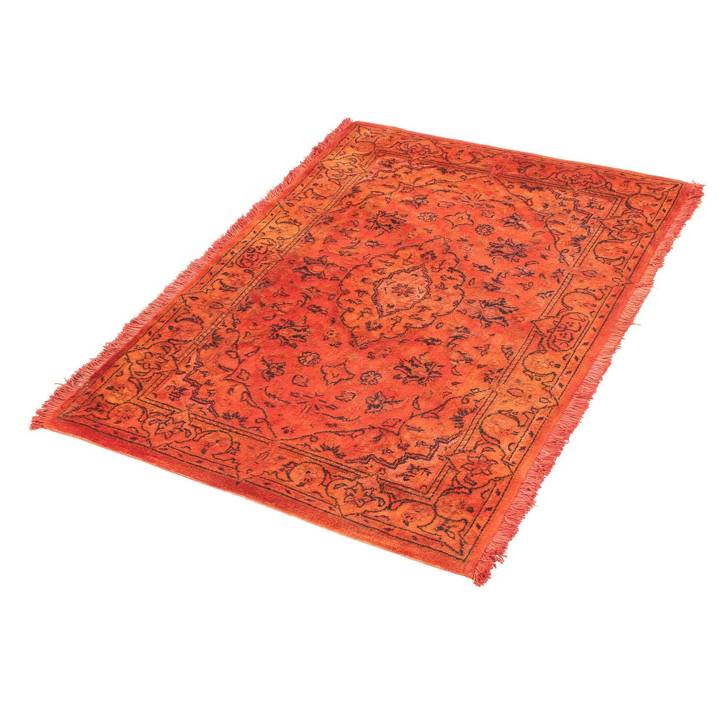 Persisk tæppe - Keshan - 95 x 70 cm - rust
