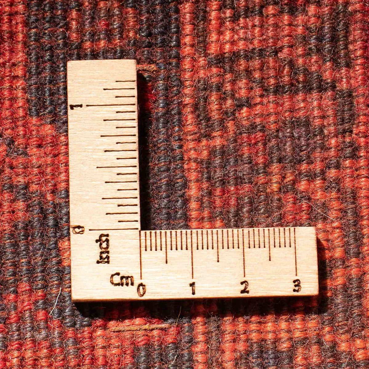 Persisk tæppe - Nomadisk - 100 x 60 cm - mørkerød