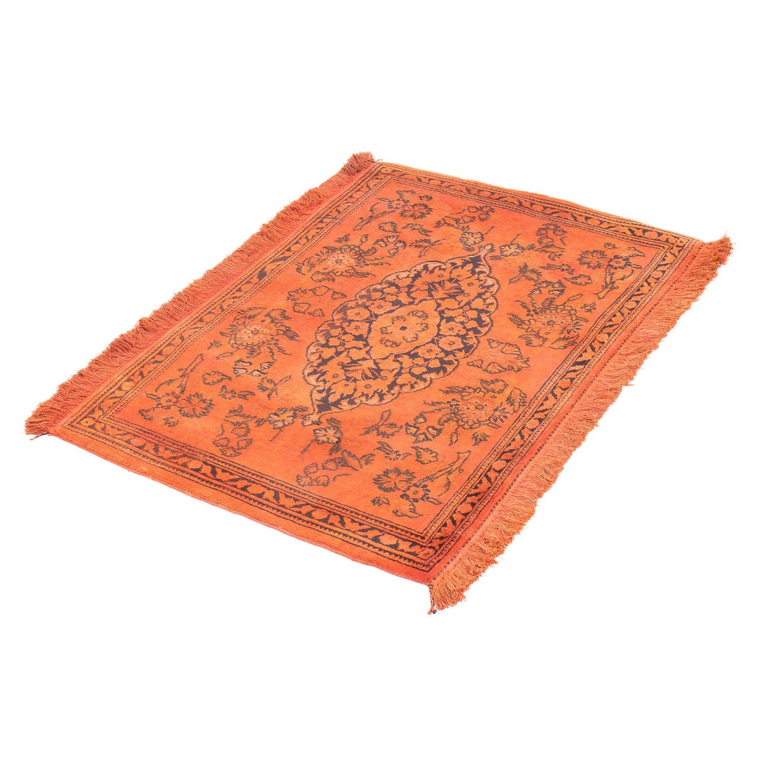Persisk tæppe - Keshan - 86 x 62 cm - rust