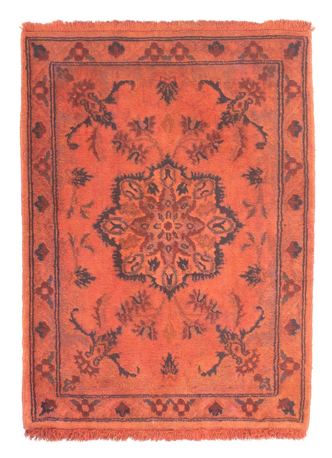 Persisk tæppe - Nain - 80 x 58 cm - rust