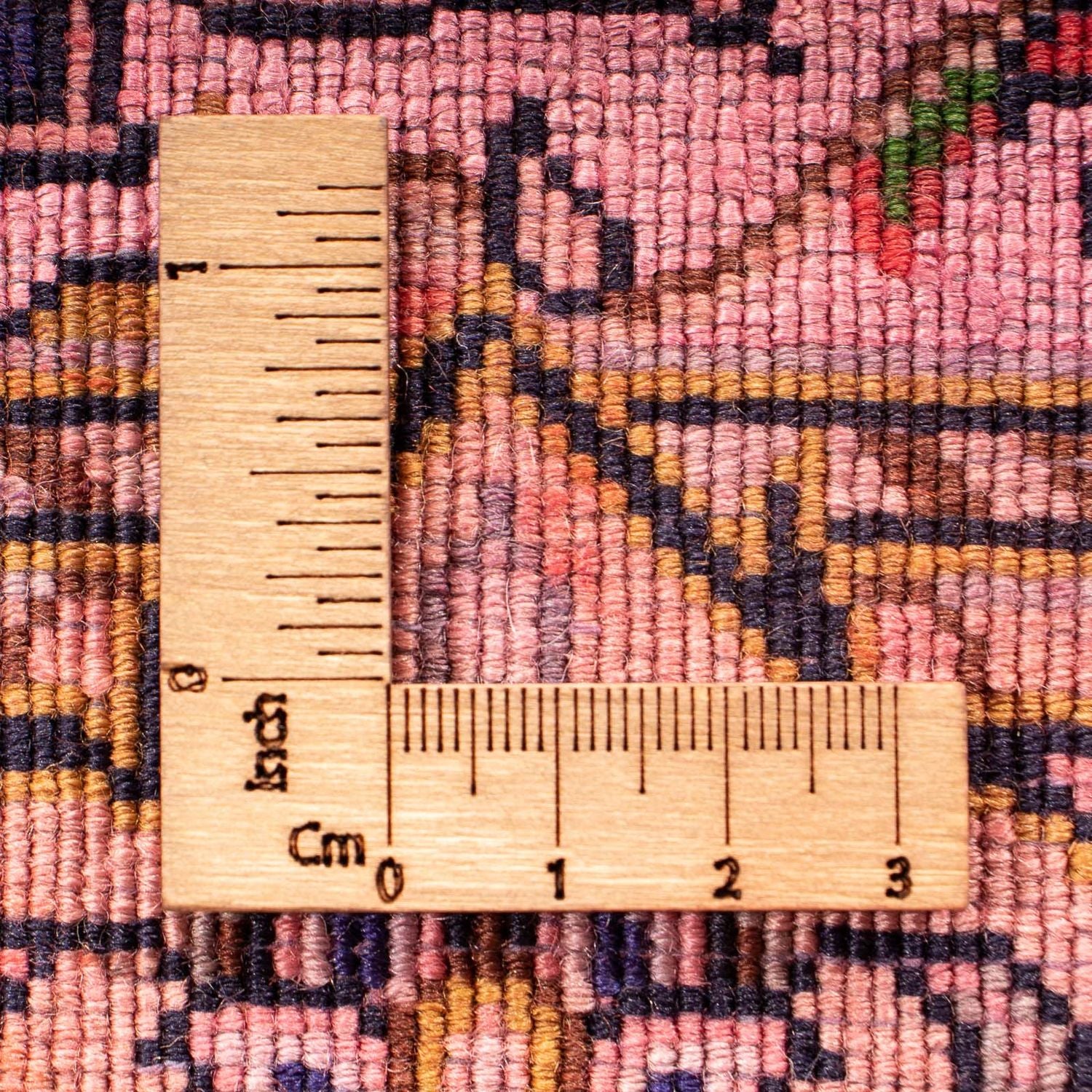 Persisk tæppe - Keshan - 98 x 70 cm - lysrød