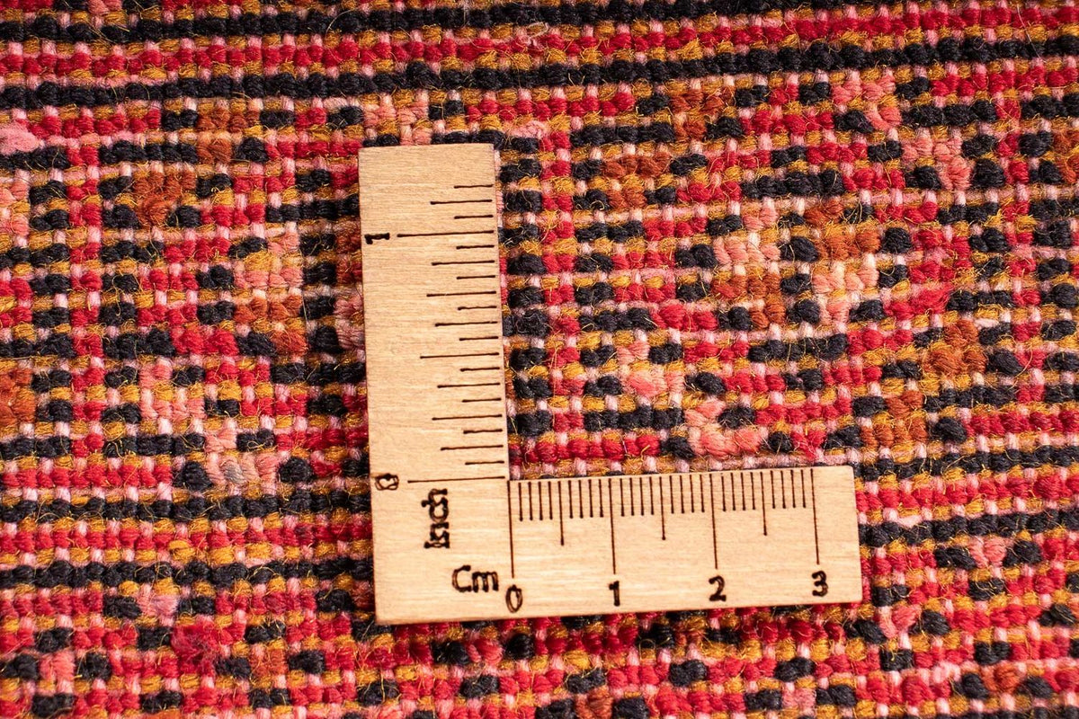 Turkaman-tæppe - 83 x 62 cm - mørkerød