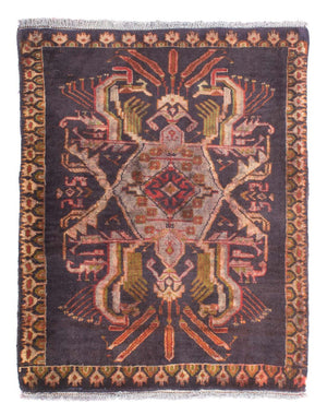 Persisk tæppe - Classic - 81 x 65 cm - mørkeblå
