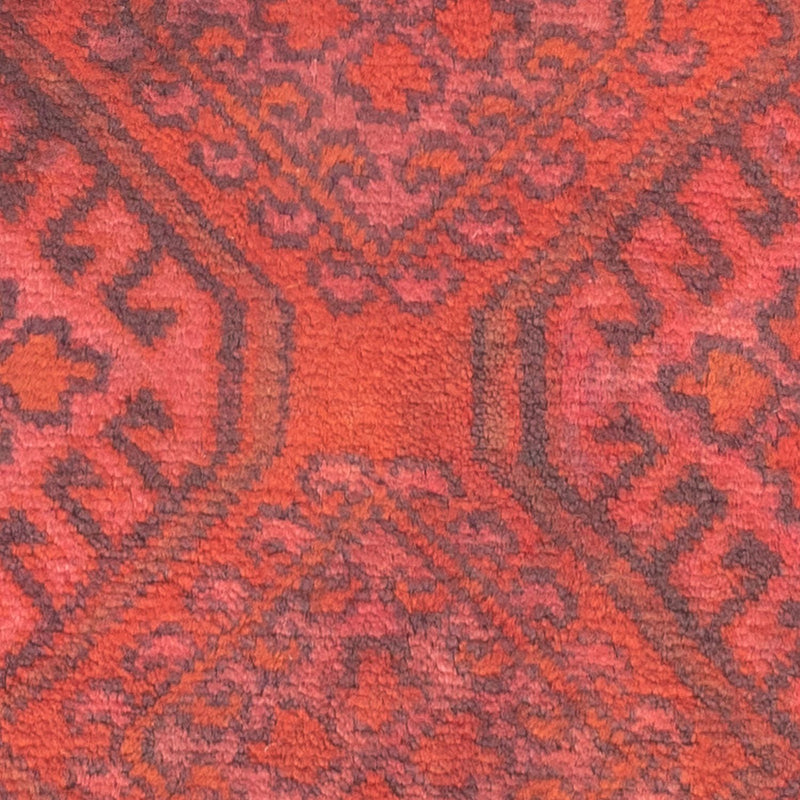 Turkaman-tæppe - 88 x 57 cm - lysrød