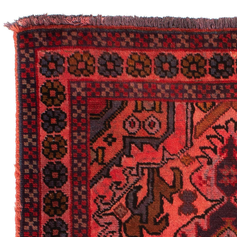 Persisk tæppe - Nomadisk - 100 x 66 cm - lysrød