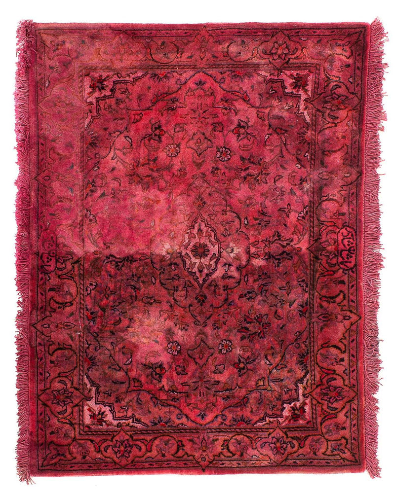 Persisk tæppe - Keshan - 96 x 70 cm - lysrød