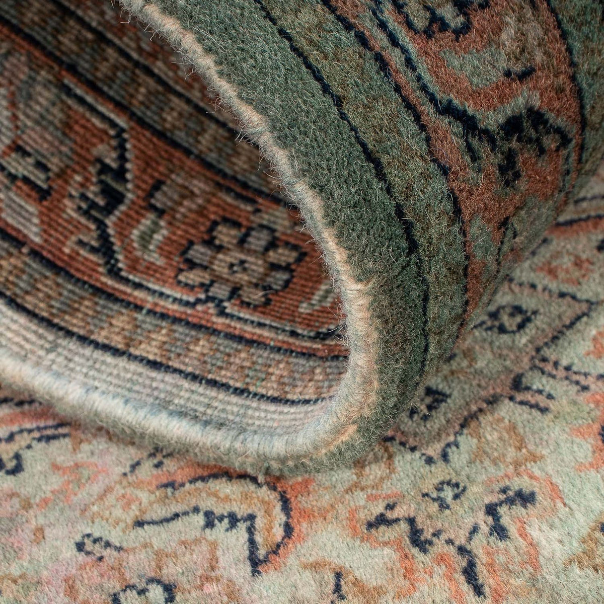 Orientalsk tæppe - Bijar - Indus - 140 x 70 cm - lyseblå