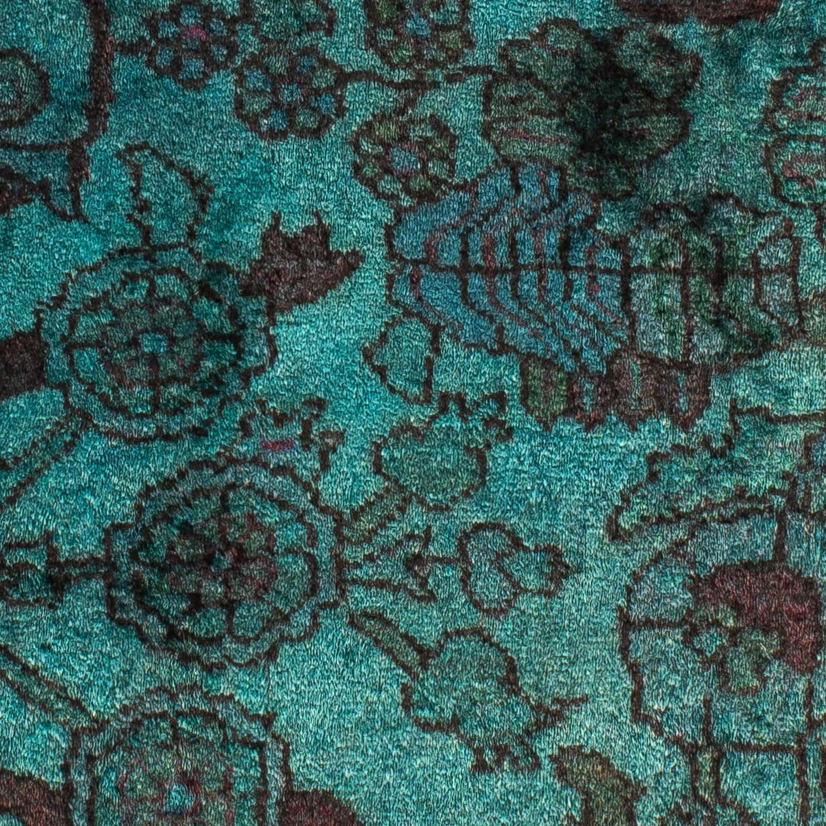 Persisk tæppe - Nomadisk - 119 x 91 cm - lyseblå