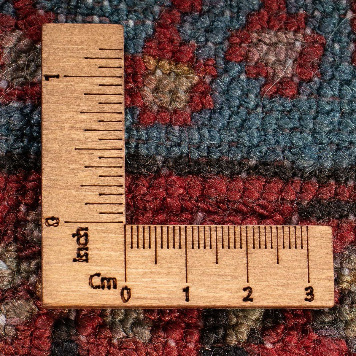 Persisk tæppe - Nomadisk - 119 x 91 cm - lyseblå