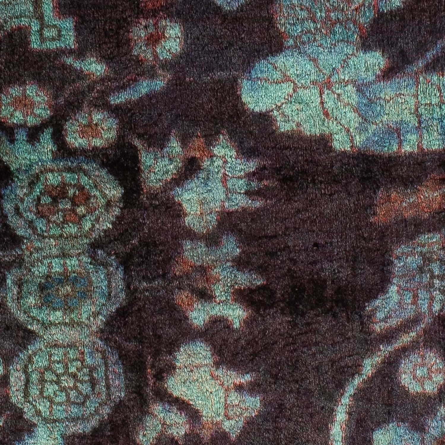 Persisk tæppe - Nomadisk - 120 x 97 cm - lyseblå