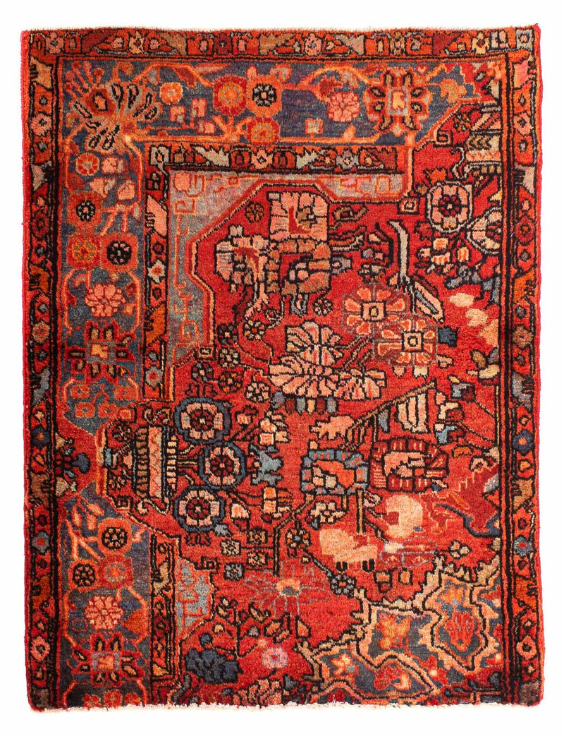Persisk tæppe - Nomadisk - 115 x 89 cm - rød