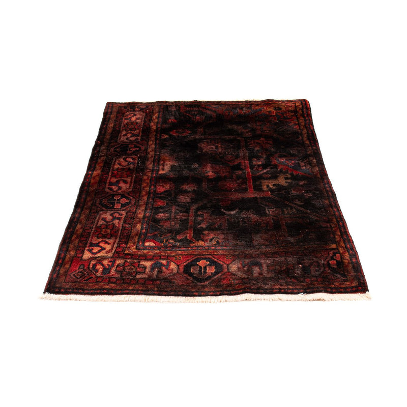 Persisk tæppe - Nomadisk - 143 x 102 cm - mørkerød