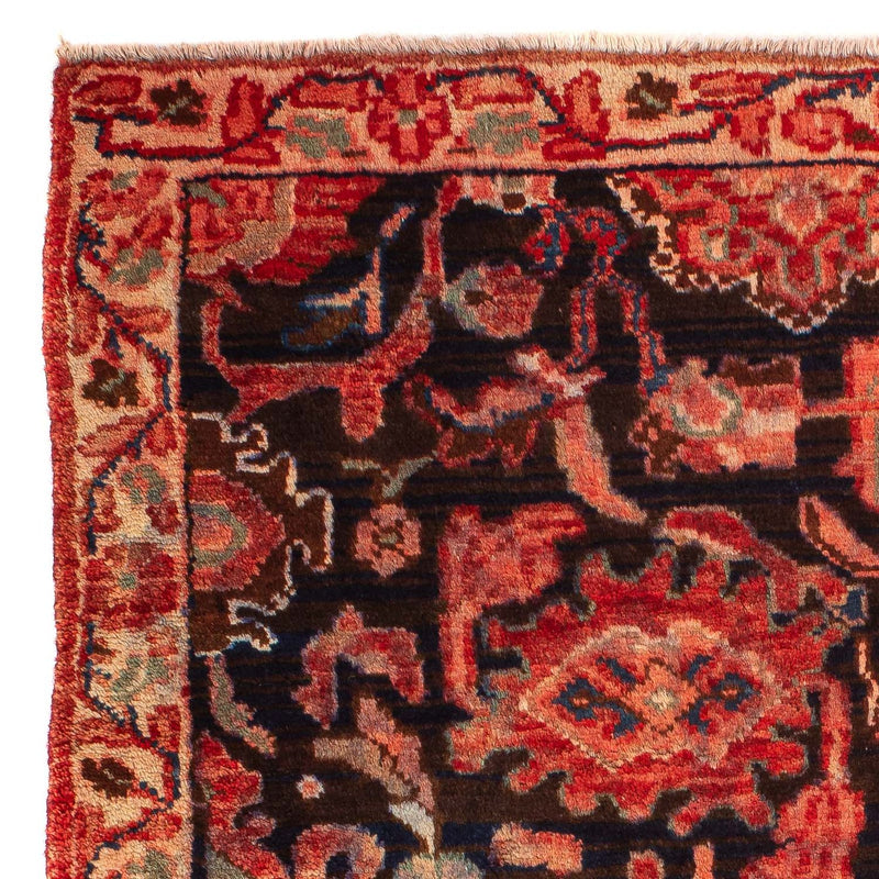 Persisk tæppe - Nomadisk - 118 x 95 cm - lysrød