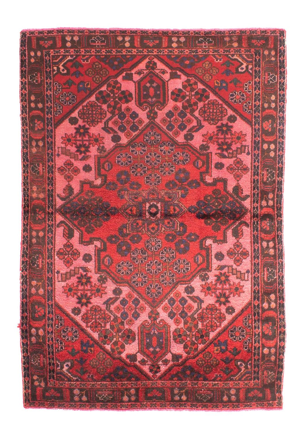 Persisk tæppe - Nomadisk - 162 x 112 cm - lysrød