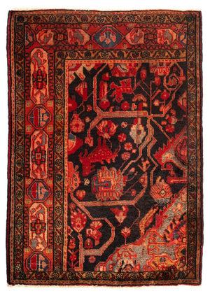 Persisk tæppe - Nomadisk - 125 x 96 cm - flerfarvet
