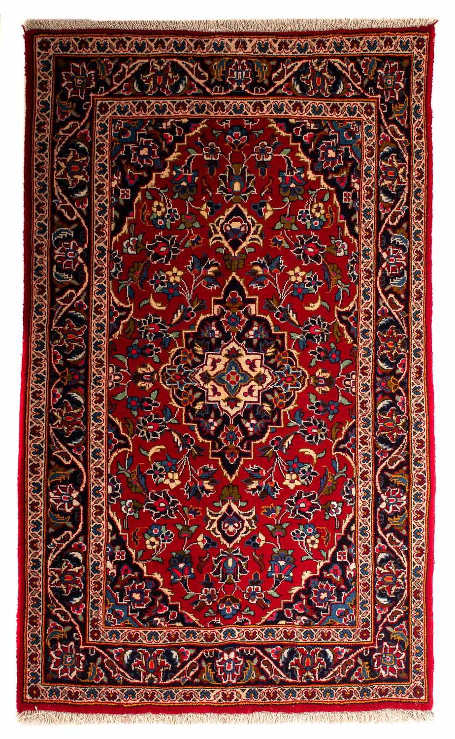 Persisk tæppe - Keshan - 153 x 95 cm - rød