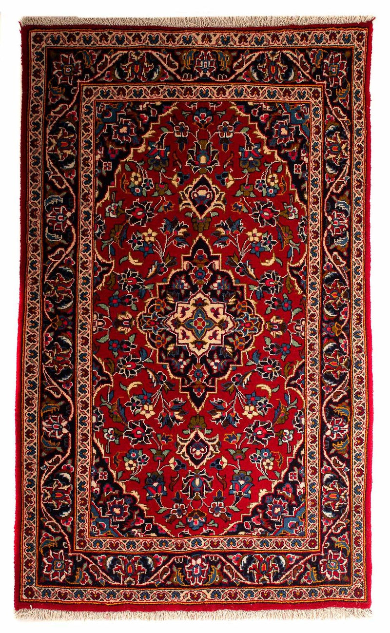 Persisk tæppe - Keshan - 153 x 95 cm - rød