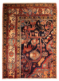 Persisk tæppe - Nomadisk - 120 x 88 cm - flerfarvet