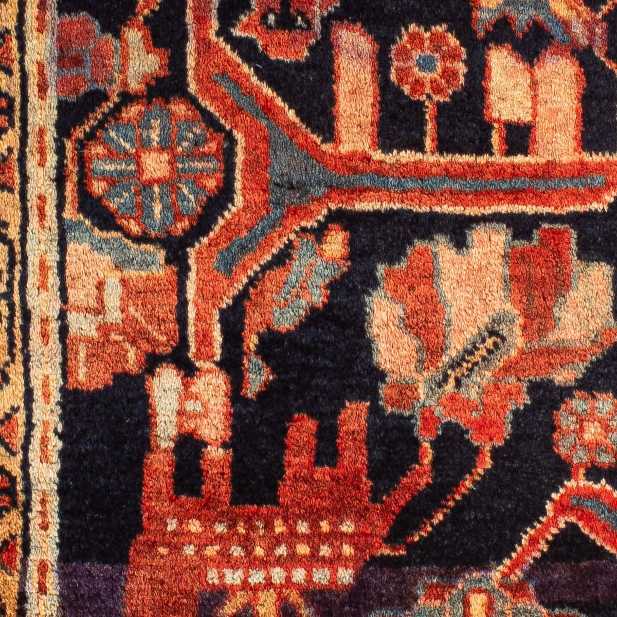 Persisk tæppe - Nomadisk - 120 x 88 cm - flerfarvet