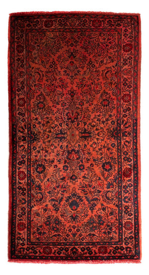 Persisk tæppe - Classic - 132 x 68 cm - mørkerød
