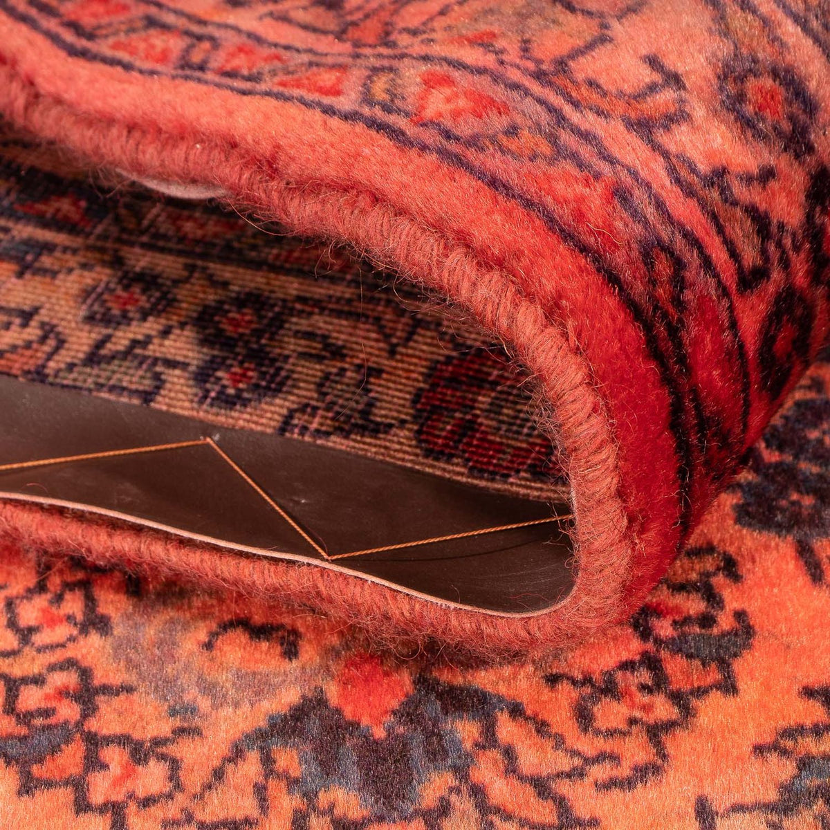 Persisk tæppe - Classic - 132 x 68 cm - mørkerød