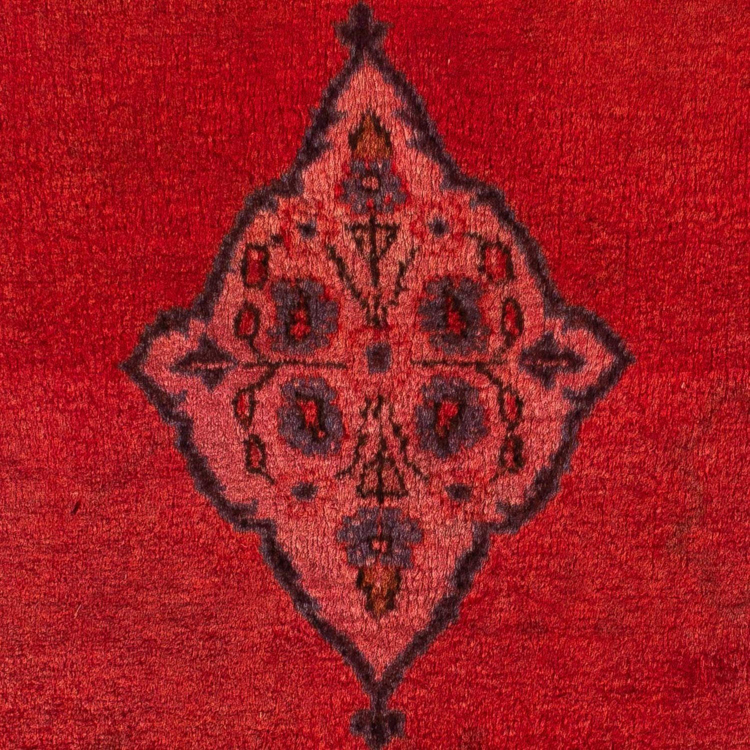 Persisk tæppe - Classic - 124 x 63 cm - mørkerød