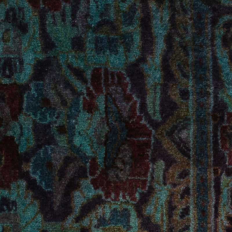 Persisk tæppe - Keshan - 117 x 65 cm - mørkeblå