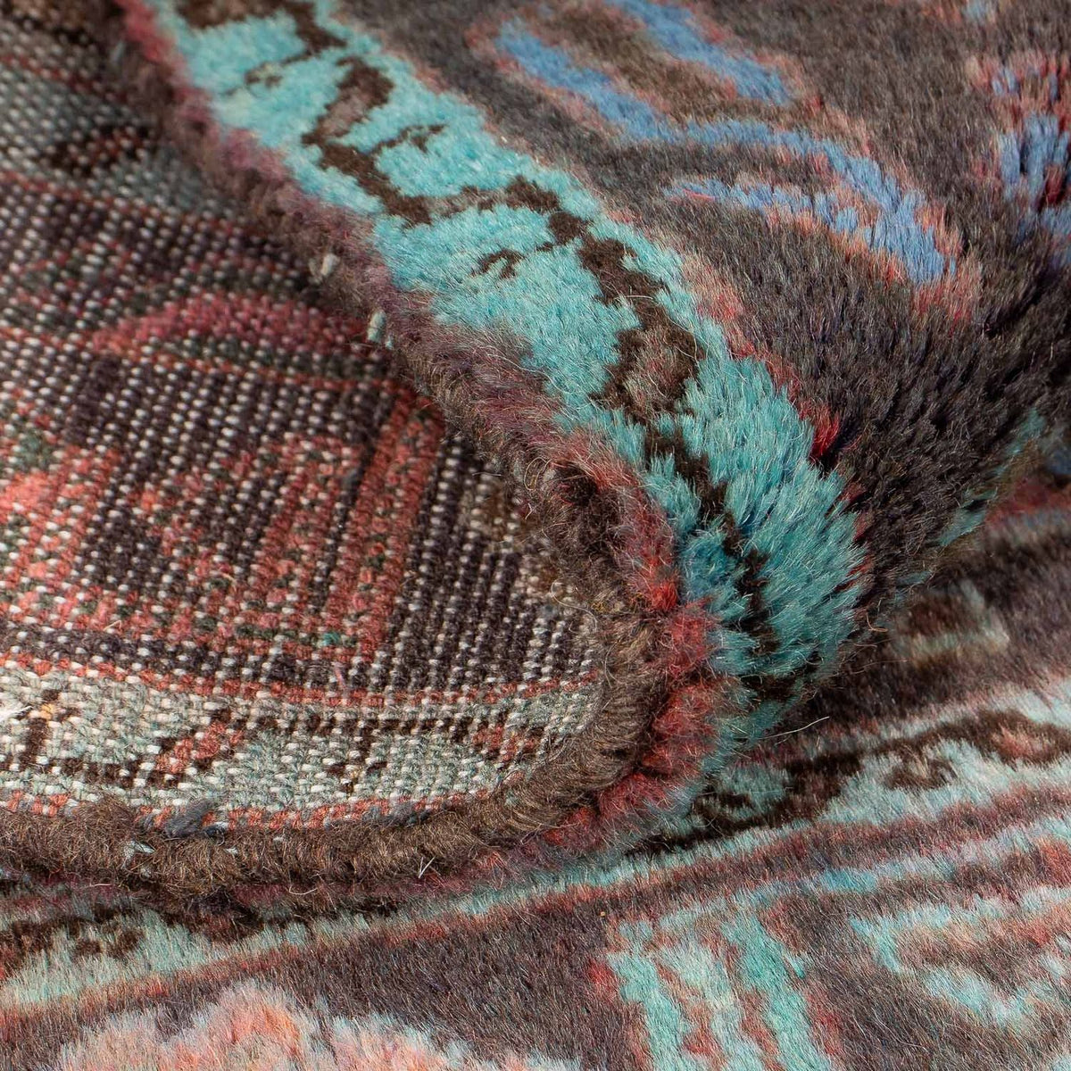 Persisk tæppe - Nomadisk firkantet  - 108 x 101 cm - flerfarvet